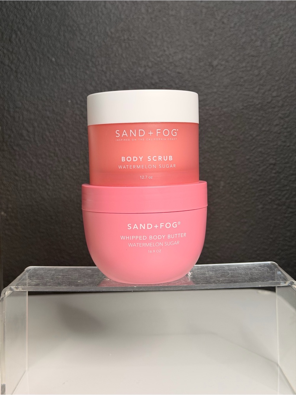 SAND+FOG Watermelon Sugar Pink Body Scrub & Whipped Body Butter
